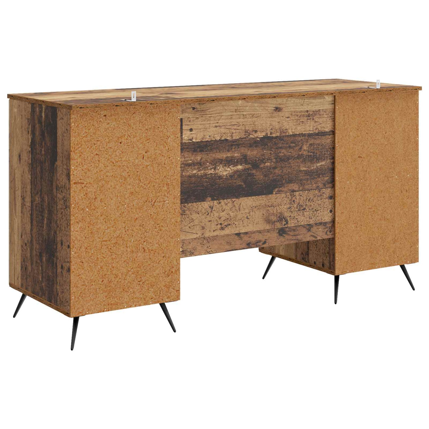 Desk with Shelf Old Wood 142.5 x 50 x 75 cm Engineered Wood