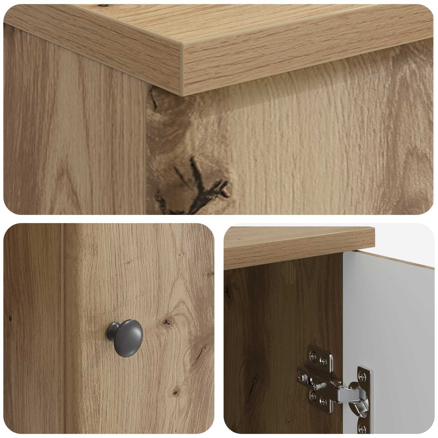 Desk Artisan Oak Engineered Wood 142.5 x 50 x 75 cm