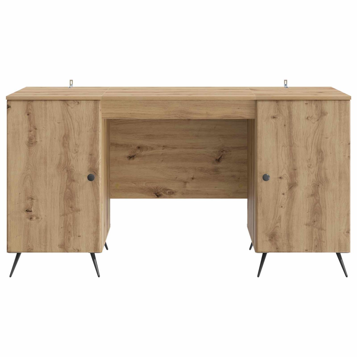 Desk with Shelf Artisan Oak 142.5 x 50 x 75 cm Engineered Wood