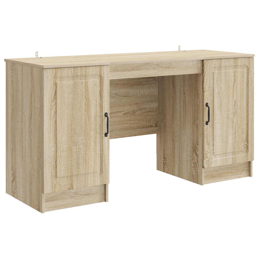Desk Sonoma Oak 142.5 x 50 x 75 cm Engineered Wood
