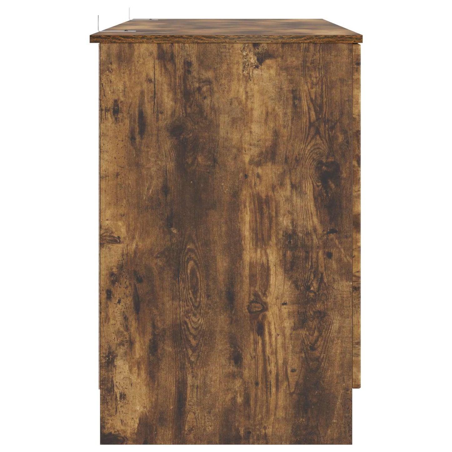 Desk with Shelf Smoked Oak 142.5 x 50 x 75 cm Engineered Wood