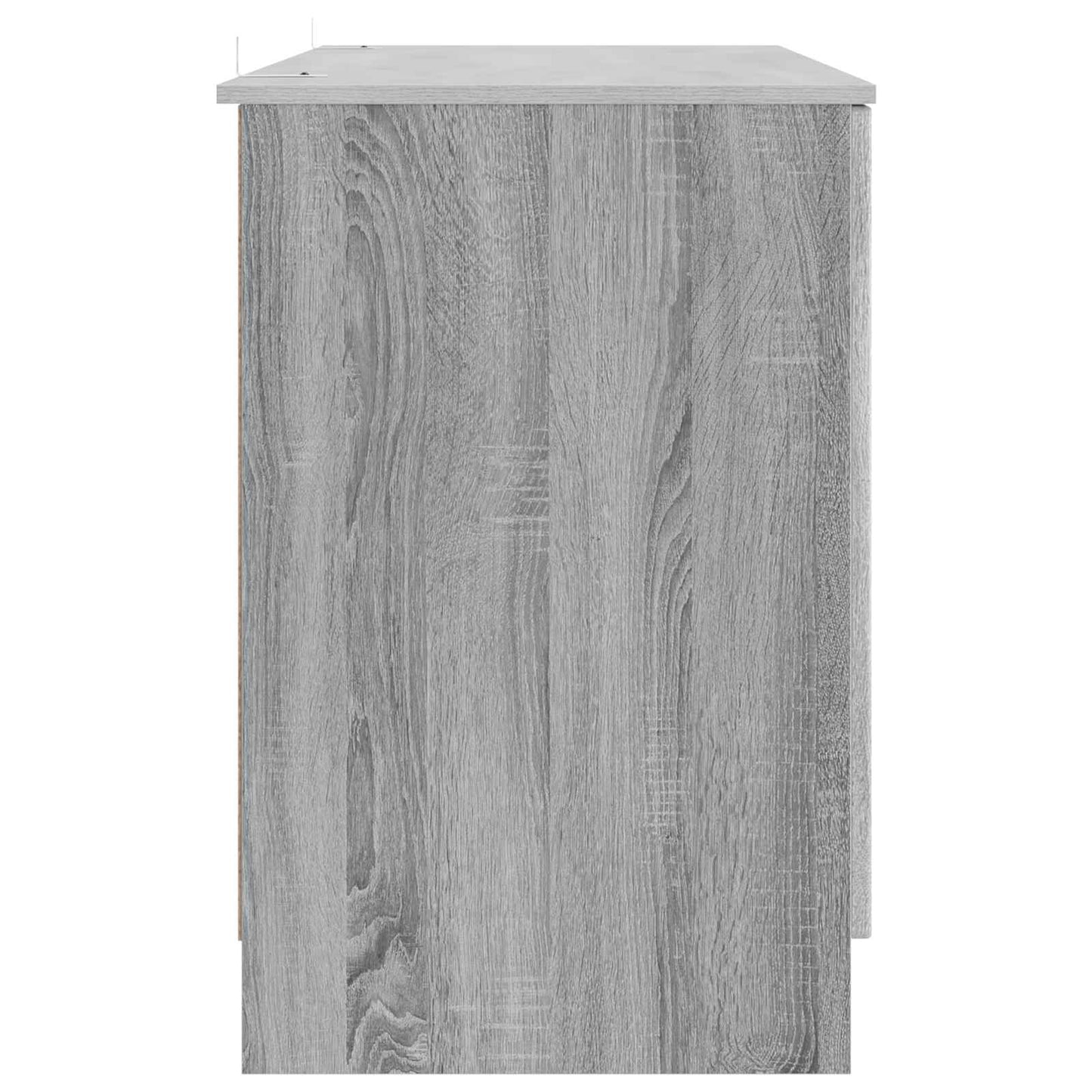 Desk with Shelf Grey Sonoma 142.5 x 50 x 75 cm Engineered Wood