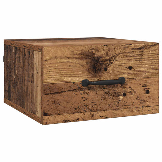 Bedside Cabinet Old Wood 35 x 35 x 20 cm Engineered Wood