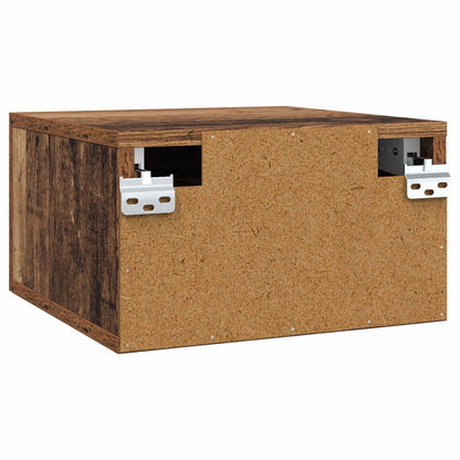 Bedside Cabinet Old Wood 35 x 35 x 20 cm Engineered Wood