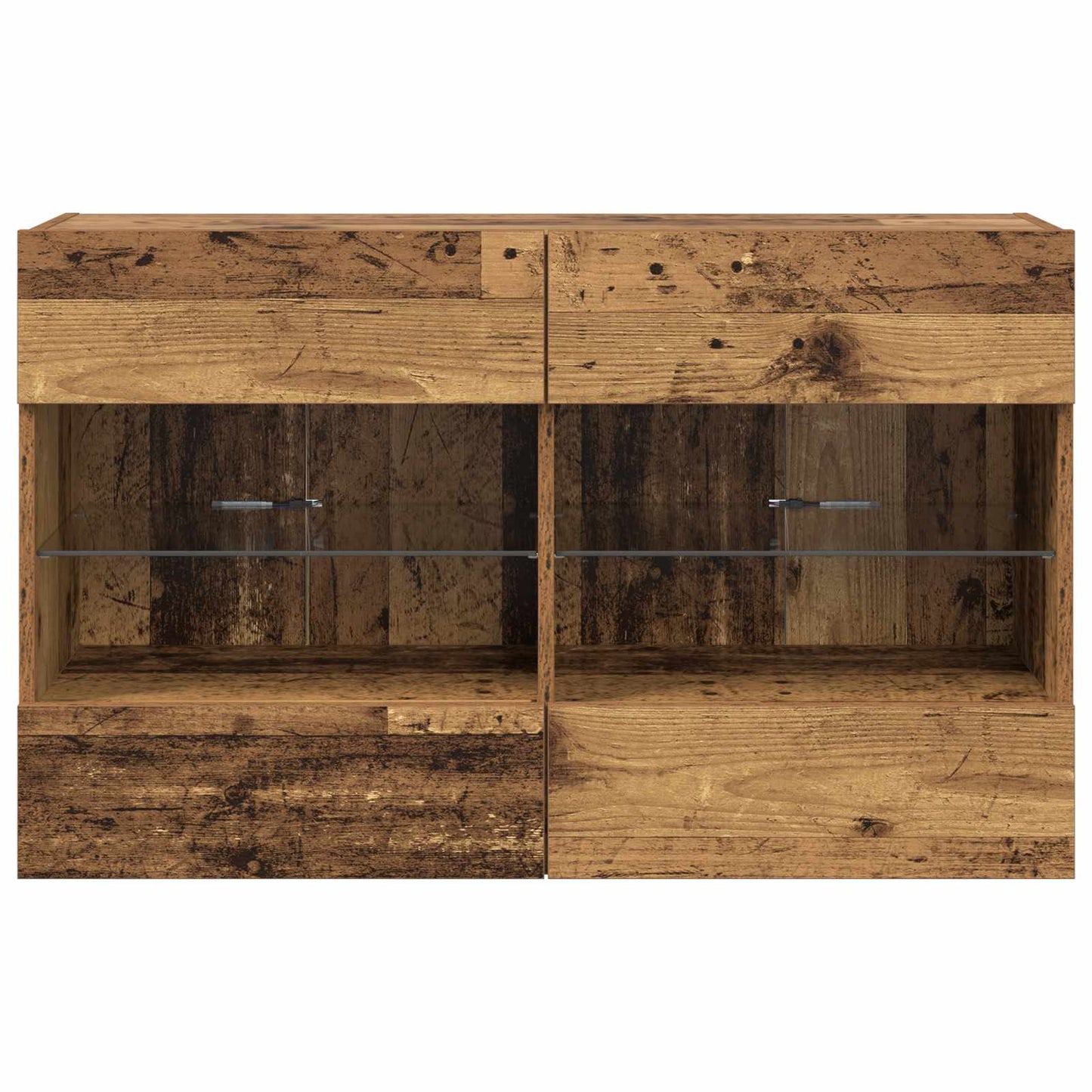 TV Wall Cabinet Old Wood 98.5 x 30 x 60.5 cm Engineered Wood