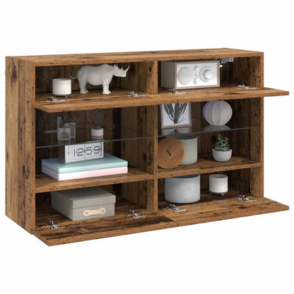 TV Wall Cabinet Old Wood 98.5 x 30 x 60.5 cm Engineered Wood