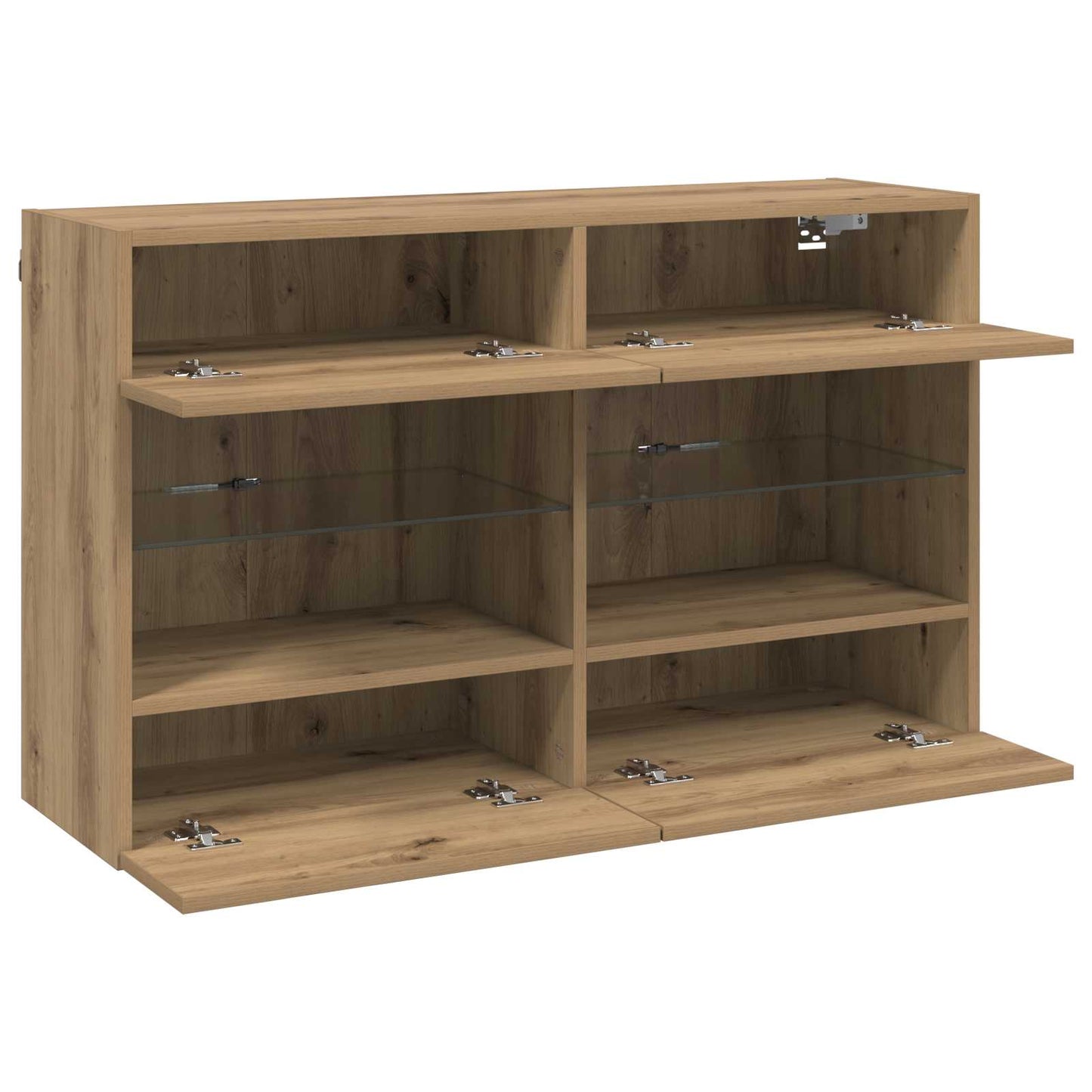 TV Wall Cabinet Artisan Oak 98.5 x 30 x 60.5 cm Engineered Wood
