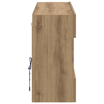 TV Wall Cabinet Artisan Oak 98.5 x 30 x 60.5 cm Engineered Wood