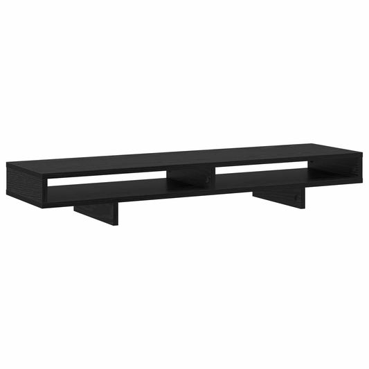 Monitor Stand with Shelf Black 100 x 27 x 13 cm Engineered Wood