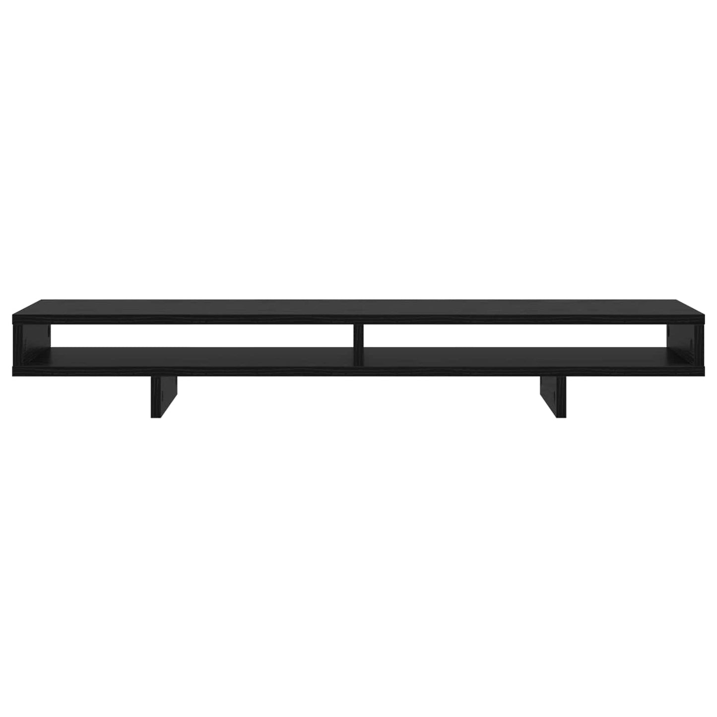 Monitor Stand with Shelf Black 100 x 27 x 15 cm Engineered Wood