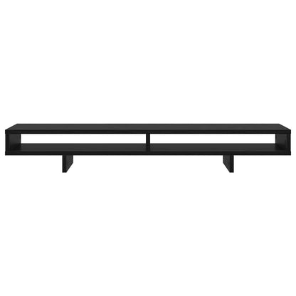 Monitor Stand with Shelf Black 100 x 27 x 15 cm Engineered Wood