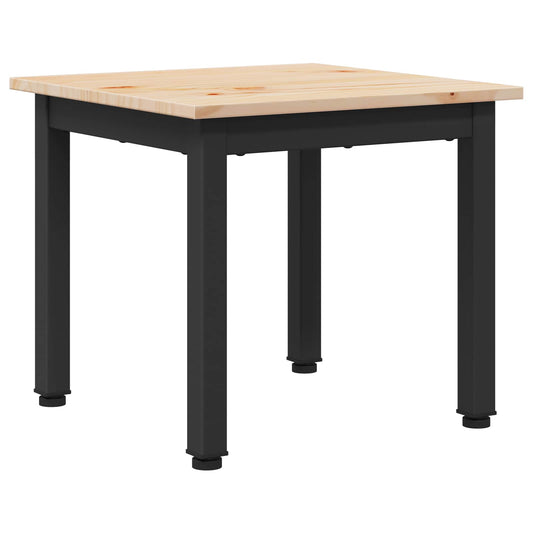 Coffee Table Natural 40 x 40 x 36 cm Solid Pine Wood