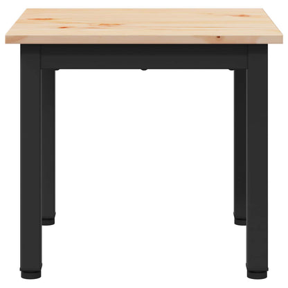 Coffee Table Natural 40 x 40 x 36 cm Solid Pine Wood