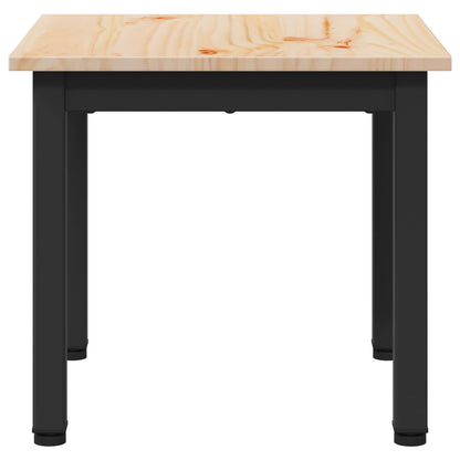 Coffee Table Natural 40 x 40 x 36 cm Solid Pine Wood