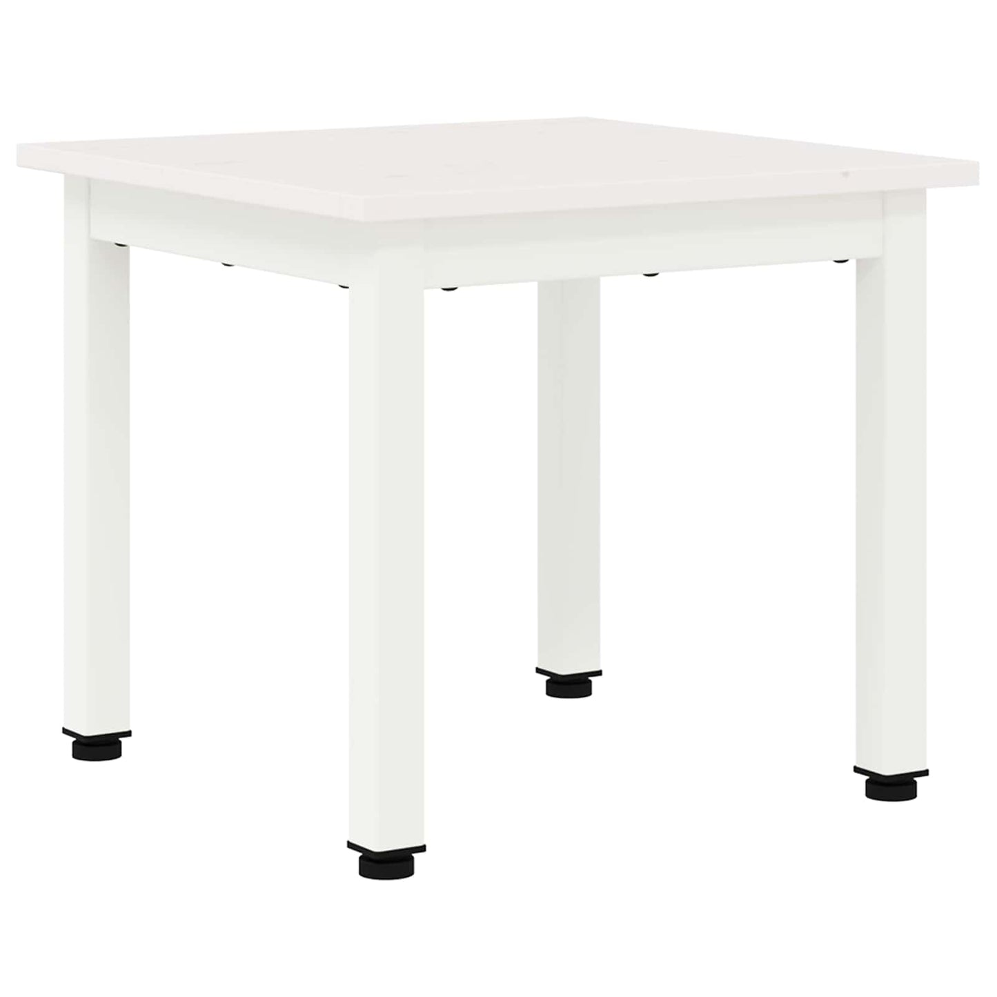 Coffee Table White 40 x 40 x 36 cm Solid Pine Wood