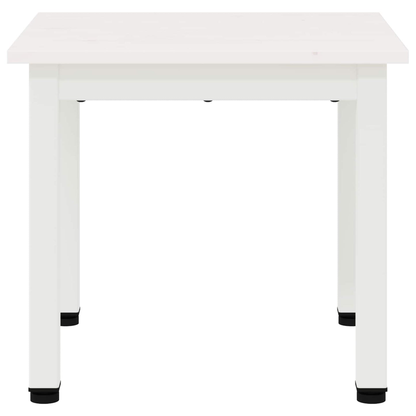 Coffee Table White 40 x 40 x 36 cm Solid Pine Wood