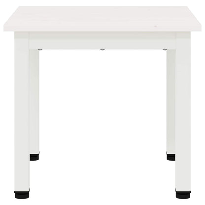 Coffee Table White 40 x 40 x 36 cm Solid Pine Wood