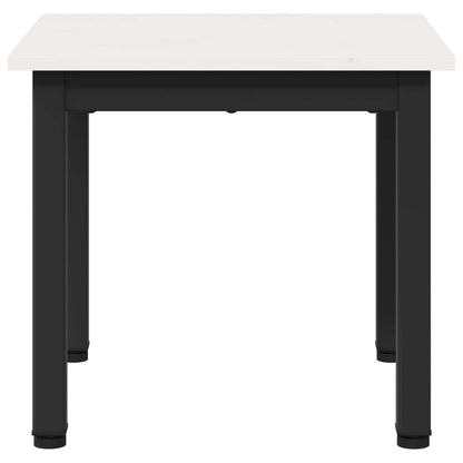 Coffee Table White 40 x 40 x 36 cm Solid Pine Wood