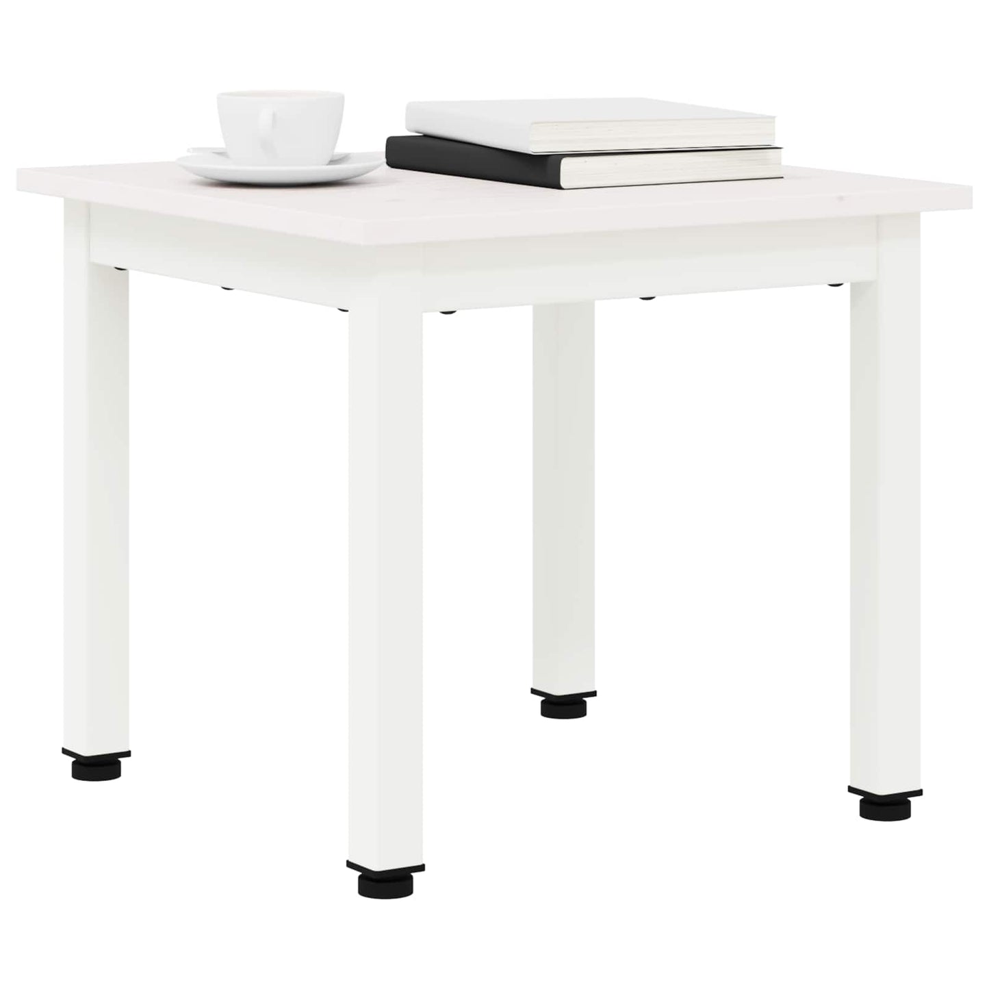 Coffee Table White 40 x 40 x 36 cm Solid Pine Wood