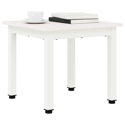 Coffee Table White 40 x 40 x 36 cm Solid Pine Wood