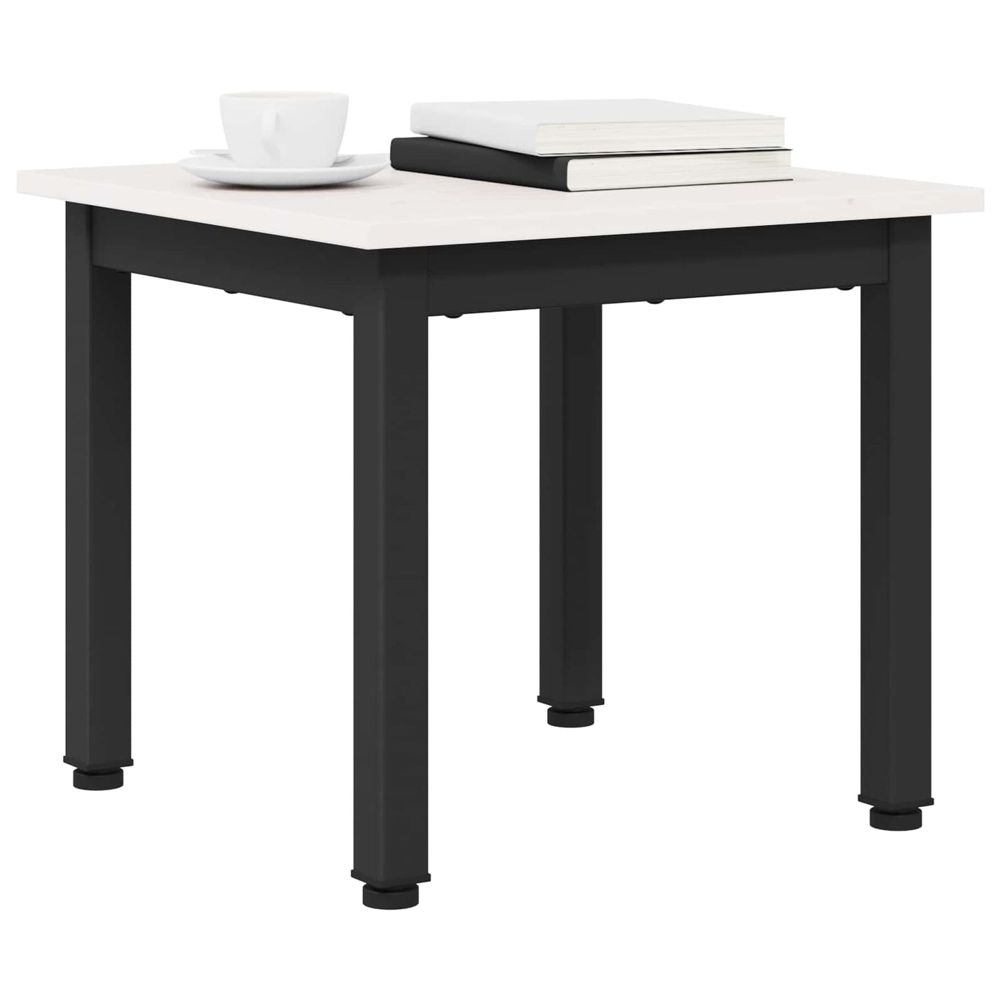 Coffee Table White 40 x 40 x 36 cm Solid Pine Wood