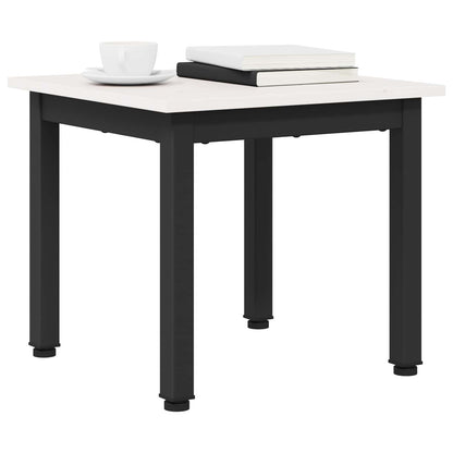 Coffee Table White 40 x 40 x 36 cm Solid Pine Wood