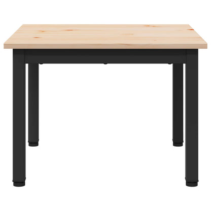 Coffee Table Natural 50 x 50 x 36 cm Solid Pine Wood