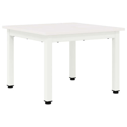 Coffee Table White 50 x 50 x 36 cm Solid Pine Wood