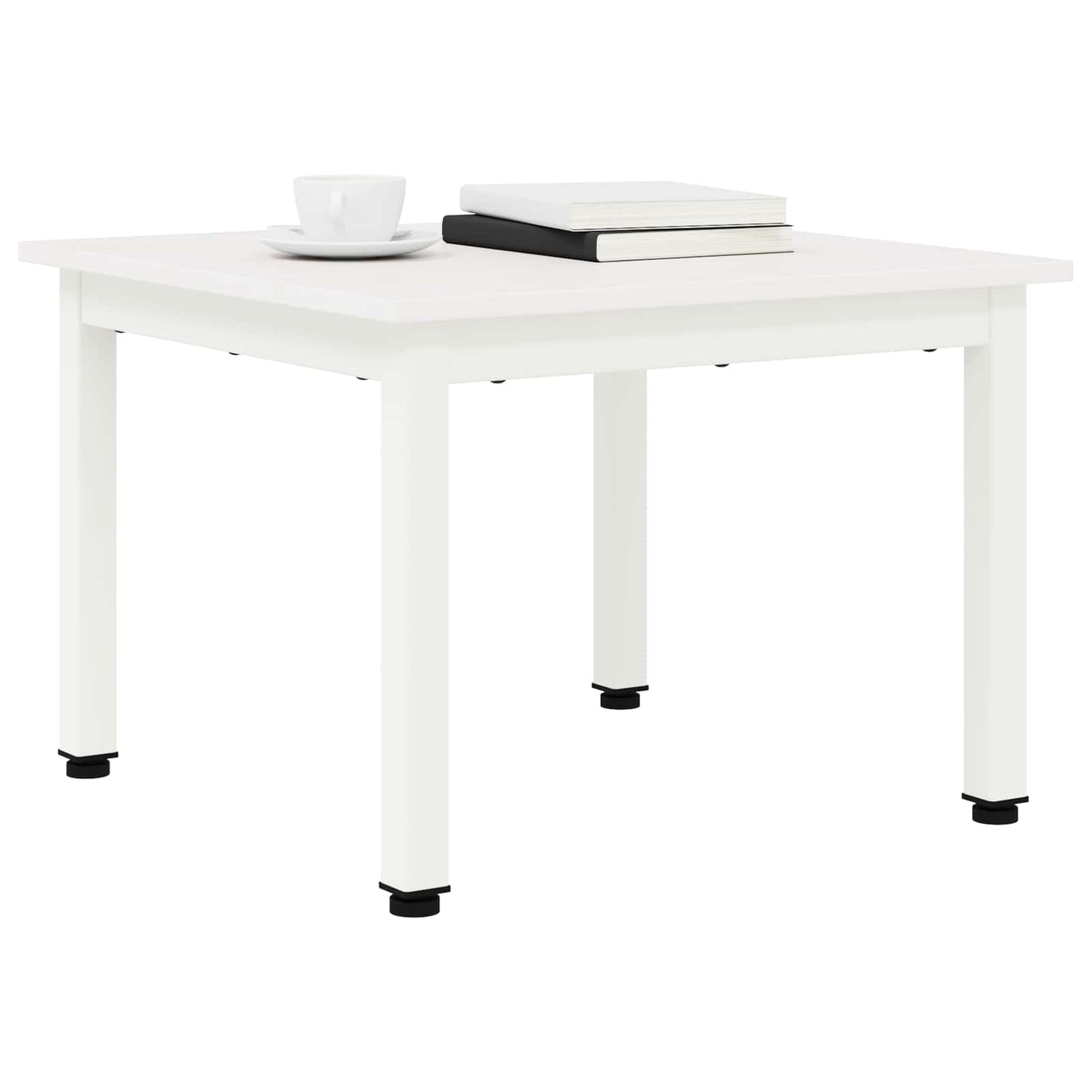 Coffee Table White 50 x 50 x 36 cm Solid Pine Wood