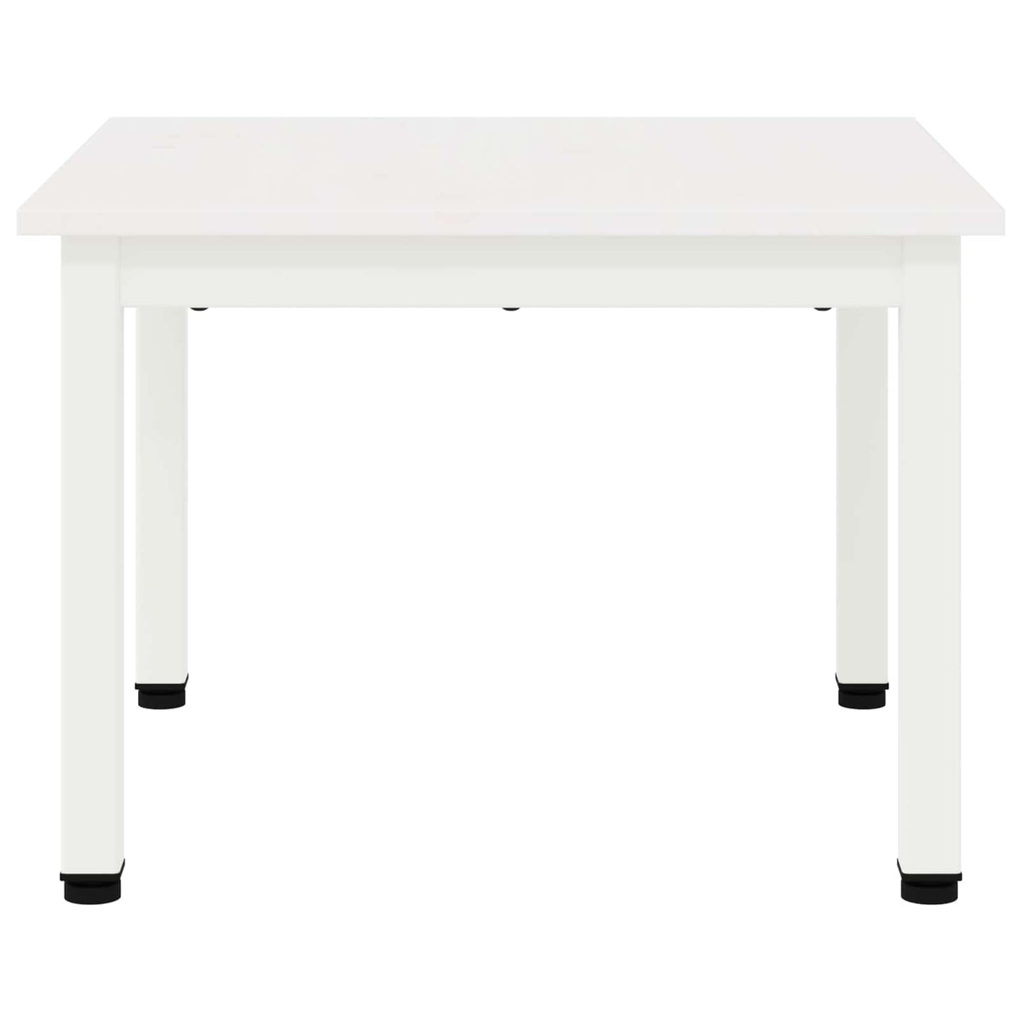 Coffee Table White 50 x 50 x 36 cm Solid Pine Wood