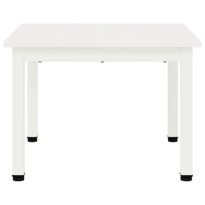 Coffee Table White 50 x 50 x 36 cm Solid Pine Wood