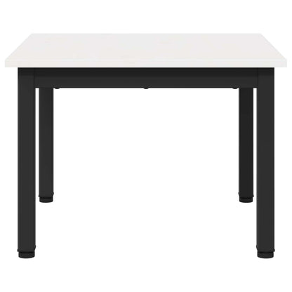 Coffee Table White 50 x 50 x 36 cm Solid Pine Wood