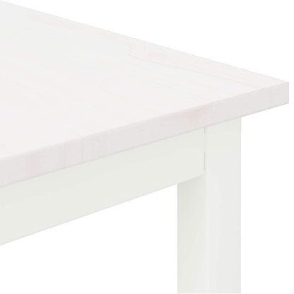 Coffee Table White 60 x 30 x 36 cm Solid Pine Wood
