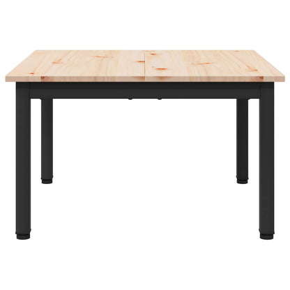 Coffee Table Natural 60 x 60 x 36 cm Solid Pine Wood