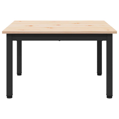 Coffee Table Natural 60 x 60 x 36 cm Solid Pine Wood