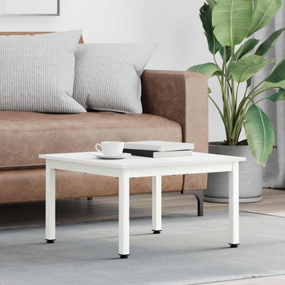 Coffee Table White 60 x 60 x 36 cm Solid Pine Wood