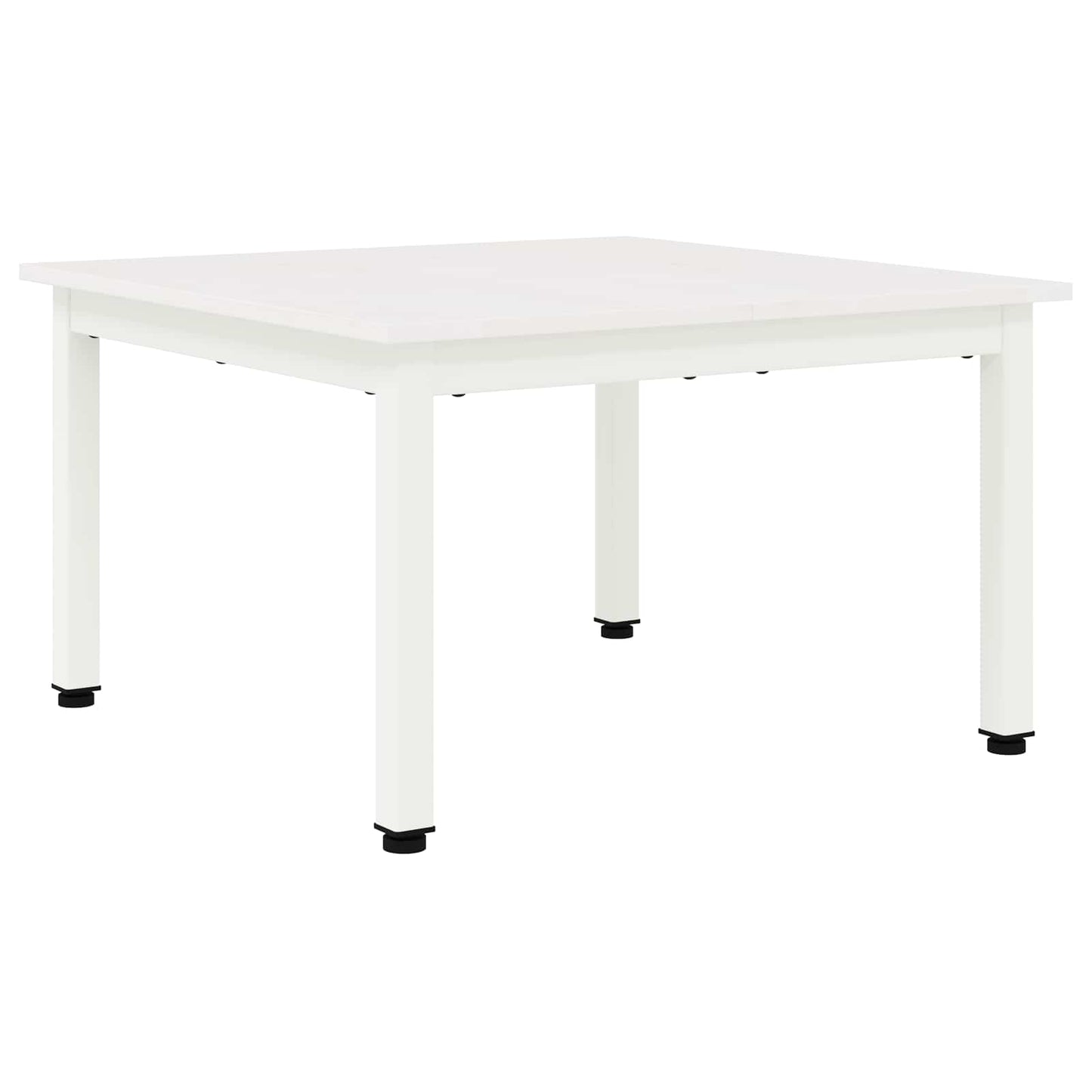 Coffee Table White 60 x 60 x 36 cm Solid Pine Wood