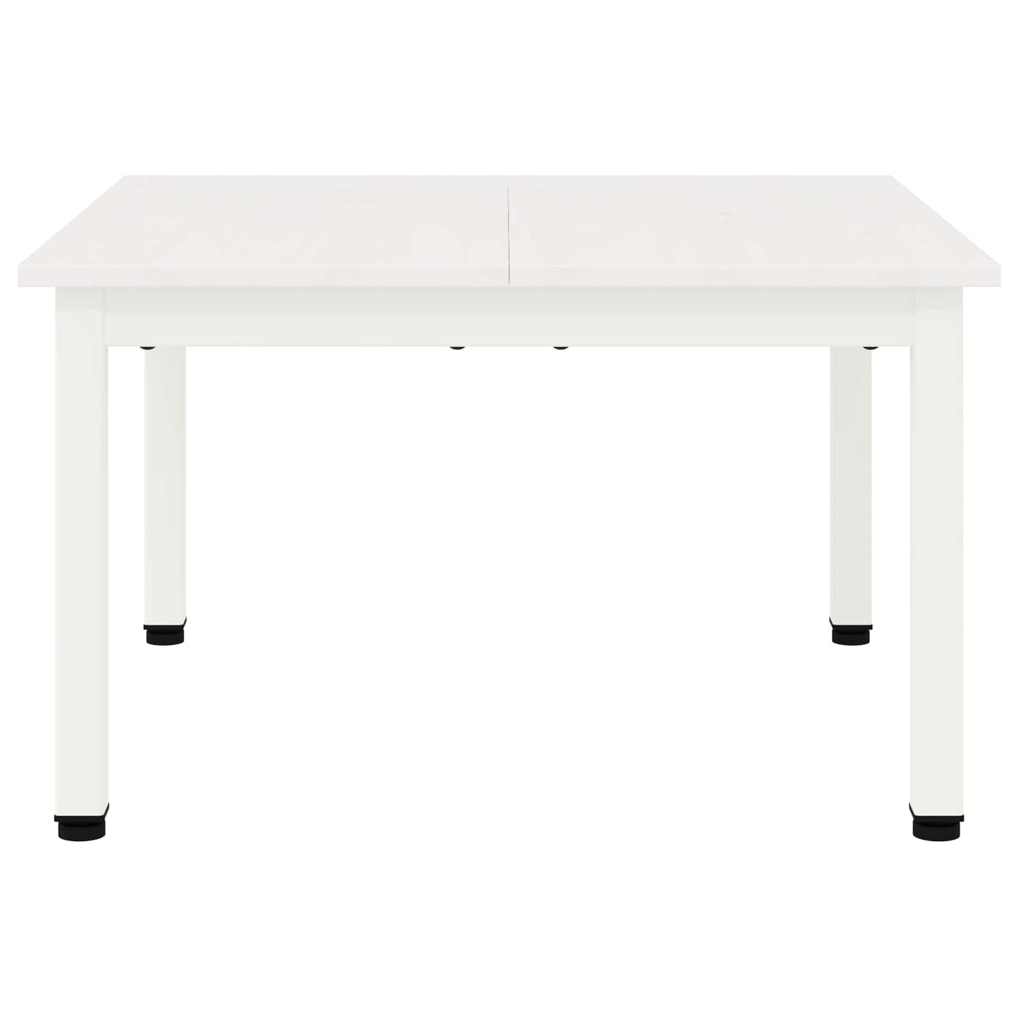 Coffee Table White 60 x 60 x 36 cm Solid Pine Wood