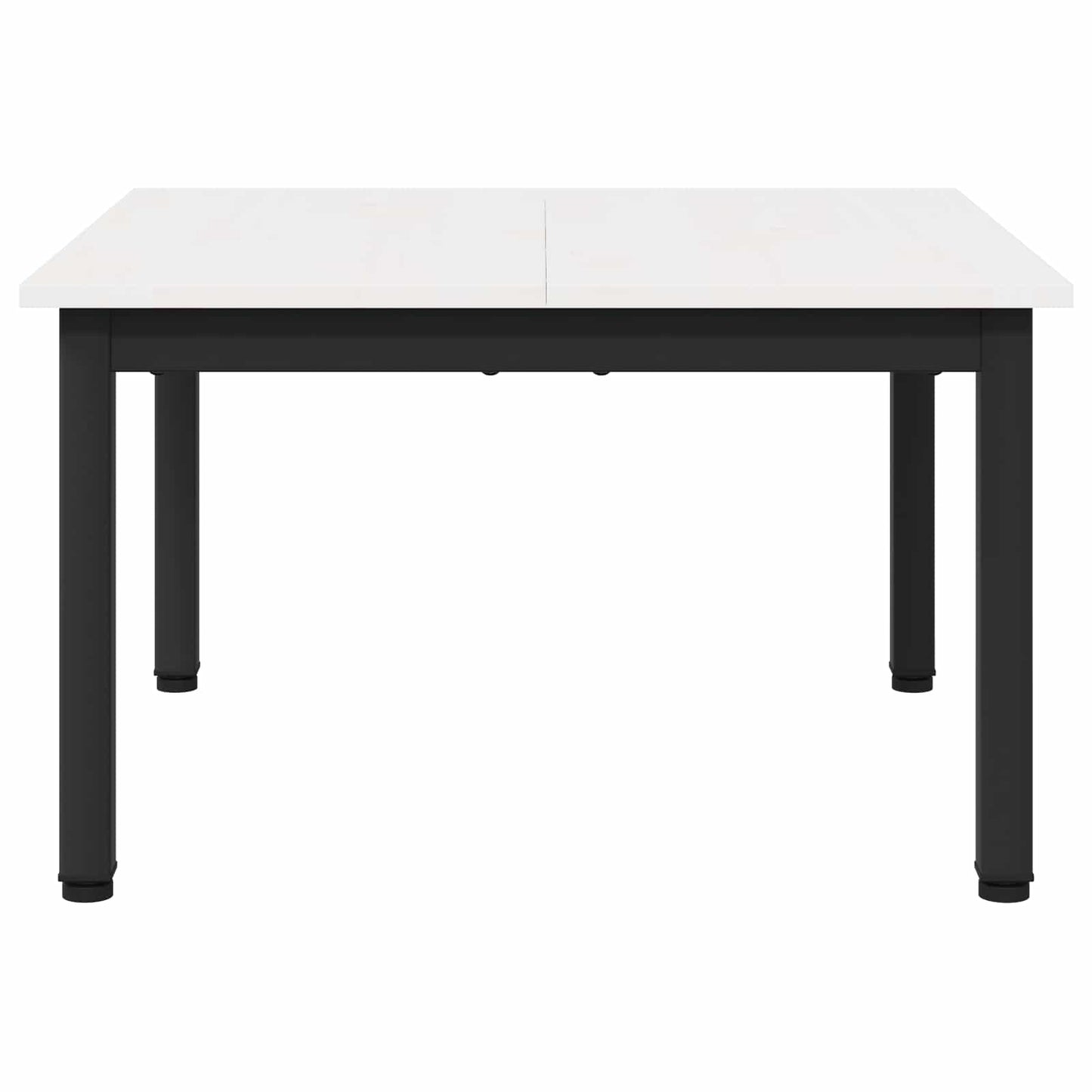 Coffee Table White 60 x 60 x 36 cm Solid Pine Wood