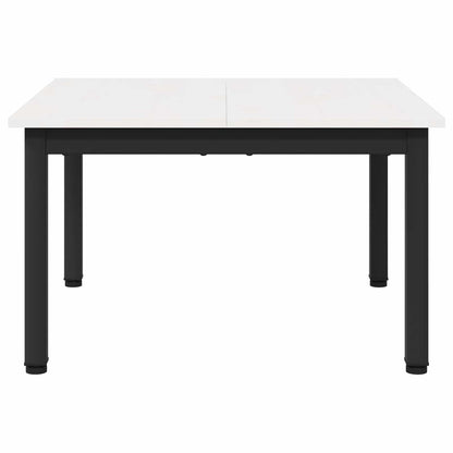Coffee Table White 60 x 60 x 36 cm Solid Pine Wood