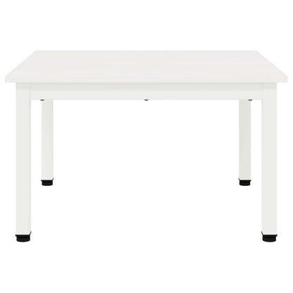 Coffee Table White 60 x 60 x 36 cm Solid Pine Wood