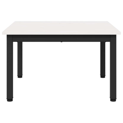 Coffee Table White 60 x 60 x 36 cm Solid Pine Wood