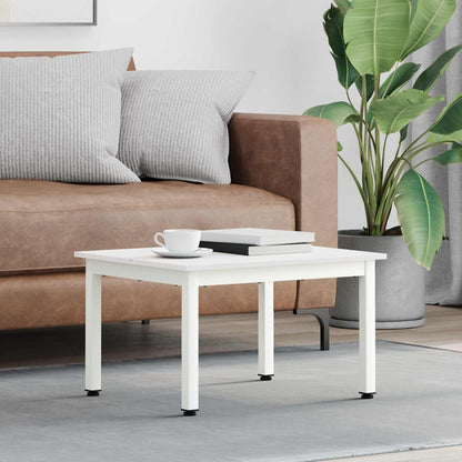 Coffee Table White 60 x 50 x 36 cm Solid Pine Wood