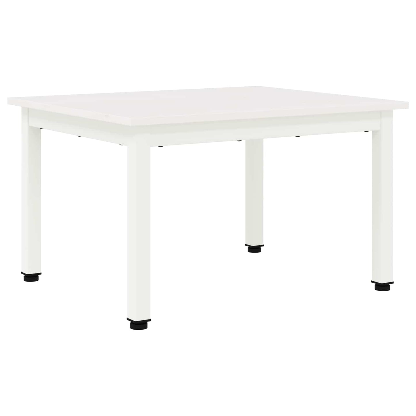 Coffee Table White 60 x 50 x 36 cm Solid Pine Wood