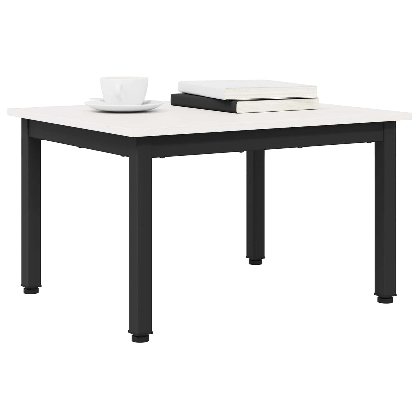 Coffee Table White 60 x 50 x 36 cm Solid Pine Wood