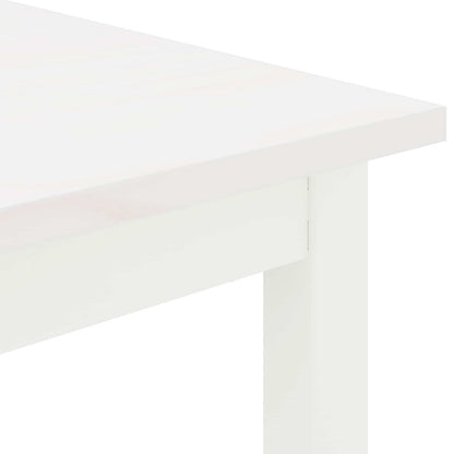 Coffee Table White 70 x 50 x 36 cm Solid Pine Wood