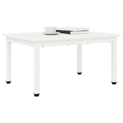Coffee Table White 70 x 50 x 36 cm Solid Pine Wood
