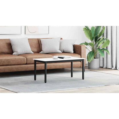 Coffee Table White 100 x 50 x 45 cm Solid Pine Wood