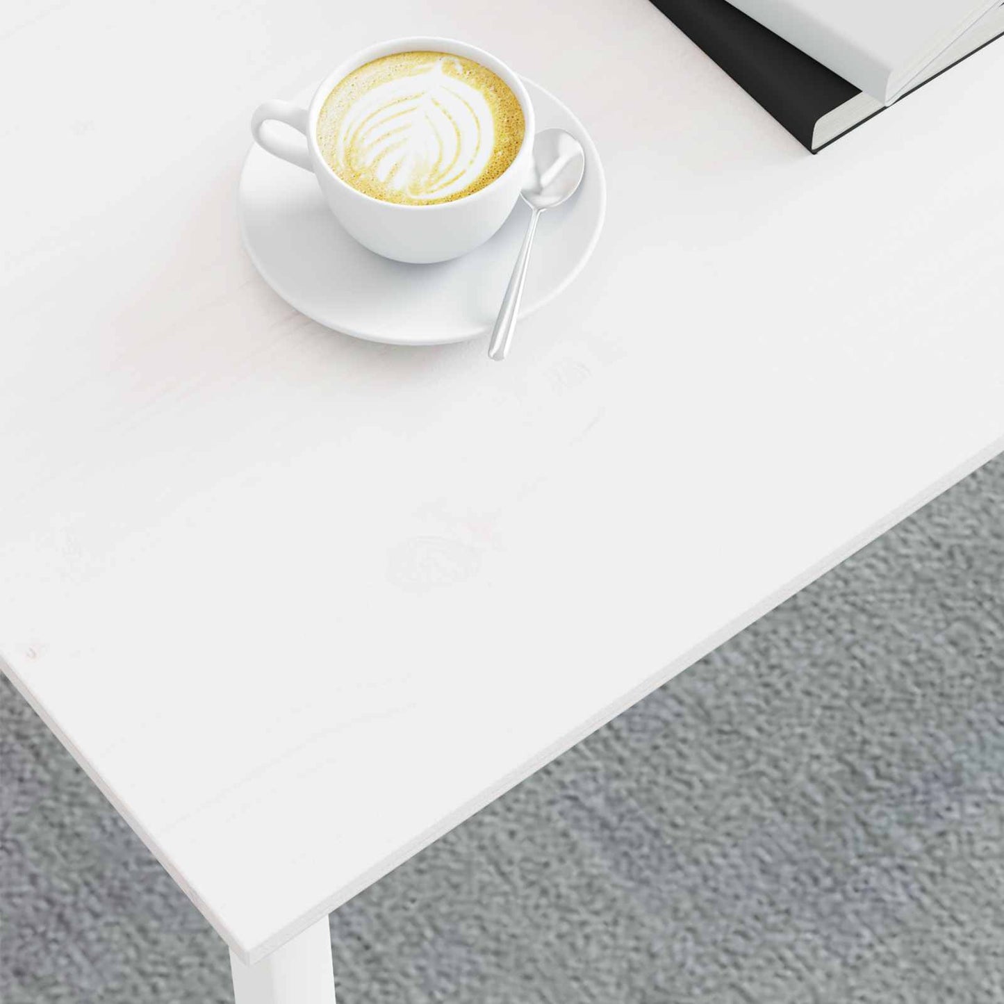 Coffee Table White 100 x 50 x 45 cm Solid Pine Wood