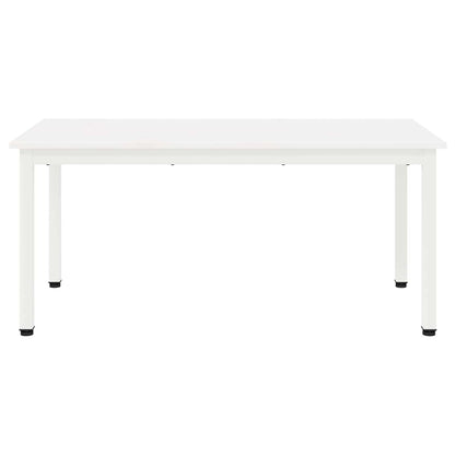 Coffee Table White 100 x 50 x 45 cm Solid Pine Wood